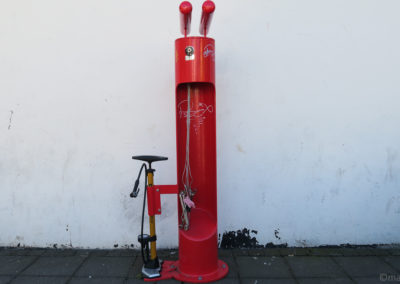 Islande à vélo - station pour vélos à Akureyri