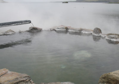 Fjords de l'Ouest à vélo - hot pot au bord de la mer