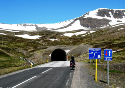Fjords de l'ouest à vélo tunnel de Vestfirdir