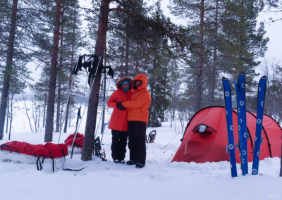 Urho Kekkonen en skis et pulka 2024
