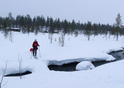 Urho Kekkonen en skis et pulka 2024